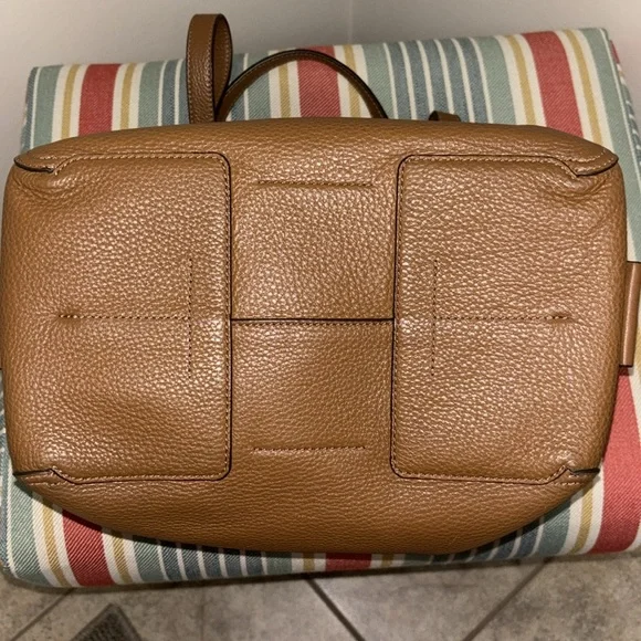 Tory Burch Large Perry Satchel in Moose Brown Leather - Picture 6 of 14